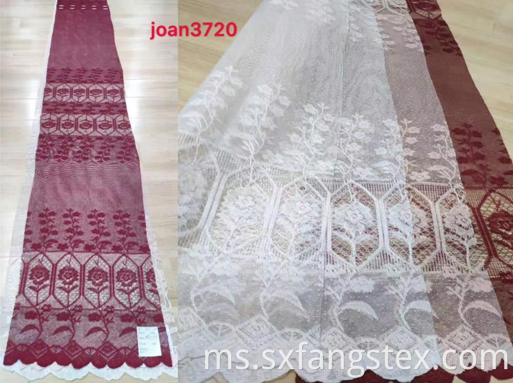 Shaoxing Cheap Lace Warp Mesh Knitting Curtain Fabric